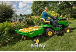 John Deere 450 lb. 7 cu. Ft. Tow-Behind Poly Utility Cart Riding Mower Tractor