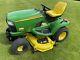 John Deere X495 Diesel Heavy Duty Ride Sit On Lawn Mower Garden Tractor