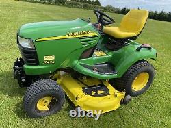 John Deere X495 Diesel Heavy Duty Ride Sit On Lawn Mower Garden Tractor