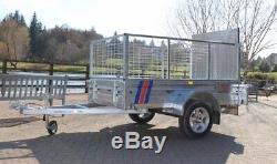 Kirby Trailers 750kg Caged Ramped Heavy Duty Galvanised Box Utility Car Trailer