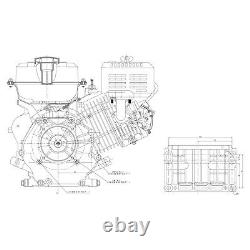 LIFAN 188F-C 25.4mm Petrol Engine 12.9 HP Heavy Duty Forestry Vibratory Plate