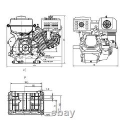 LIFAN 188F-C 25mm Petrol Engine 12.9HP Heavy Duty Forestry Vibratory Plate