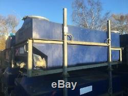 Large Portable Water Storage Tank 1700 Ltr Heavy Duty Blue Plastic Stillage Galv