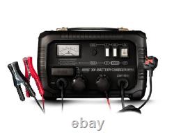 Maypole Heavy Duty Steel 30 Amp 12V/24V Car Van Tractor Battery Charger Mp750
