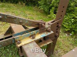 Mole Plough. Sub Soiler. Heavy Duty, Skid Mounted. Was Once Used For Pipe Laying