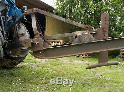 Mole Plough. Sub Soiler. Heavy Duty, Skid Mounted. Was Once Used For Pipe Laying