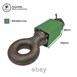 Muck Spreader Slurry Tanker Swivel Ring Hitch Heavy Duty Square Bush 20TTractor