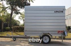 NEW 8X5 Box Van Trailer with Rear Loading Ramp Apache Road Trailer Heavy Duty