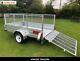 New 8x5 Trailer With Cage Kit & Rear Loading Ramp Apache Road Trailer Heavy Duty