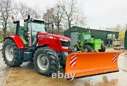 NEW HEAVY DUTY TRACTOR MOUNTED HYDRAULIC SNOW PLOUGH, gritter, salt, jcb