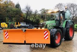 NEW HEAVY DUTY TRACTOR MOUNTED HYDRAULIC SNOW PLOUGH, gritter, salt, jcb