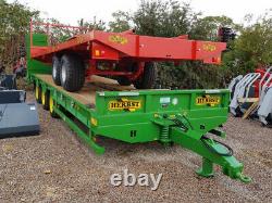 NEW HERBST 28ft HEAVY DUTY TRIAXLE 26 tonne Carry Plant Trailer In Stock For Imm