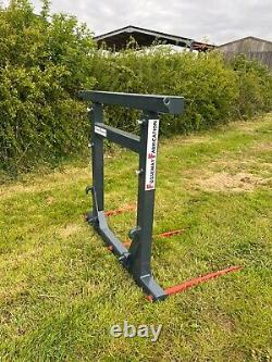 NEW Heavy Duty Extending Euro 8 Tractor Bale Spike for 3 x Big Bales