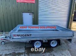 NEW Nugent Flatbed F3118H with Dropsides Trailer, 10ft x 6ft 3500KG Heavy Duty