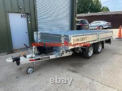 NEW Nugent T3718H Tipper Tipping Trailer 3500kg MGW 12ft2 x 5ft11 Heavy Duty