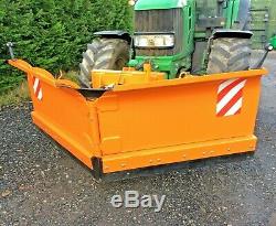 NEW TRACTOR MOUNTED HEAVY DUTY HYDRAULIC SNOW PLOUGH, gritter, jcb, front linkage