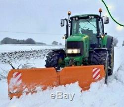 NEW TRACTOR MOUNTED HEAVY DUTY HYDRAULIC SNOW PLOUGH, gritter, jcb, front linkage