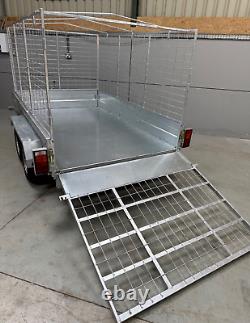 New 8x5 2000KG GVW Heavy Duty Braked Utility Twin Axle Trailer Apache 8x5 Braked