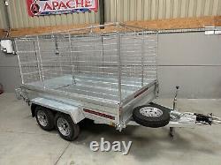 New 8x5 2000KG GVW Heavy Duty Braked Utility Twin Axle Trailer Apache 8x5 Braked