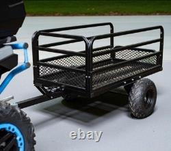New ATV Trailer Garden 400 Black Heavy-Duty Single Axle Tipping Trailer