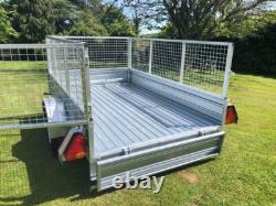 New Apache 7ft x 5ft Caged Trailer Heavy Duty Trailer, Galvanised, UK Delivery