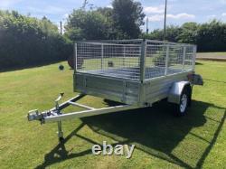 New Apache 7ft x 5ft Caged Trailer Heavy Duty Trailer, Galvanised, UK Delivery