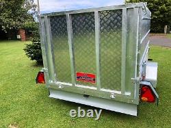 New Apache Heavy Duty 8x5 Trailer Pro Max Extra High Sided With Ramp GVW 750KG