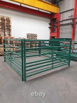 New Heavy Duty Steel Animal Barrier Pens Complete With Drop Pins