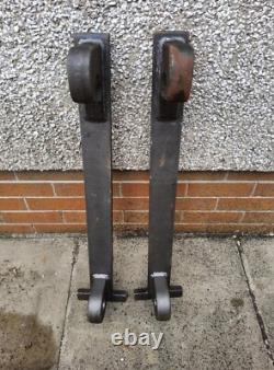 New Jcb/volvo Weld On Industrial Extra Heavy Duty Pair Of Brackets Free Post