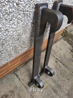 New Jcb/volvo Weld On Industrial Extra Heavy Duty Pair Of Brackets Free Post