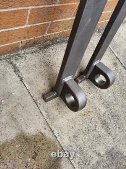 New Jcb/volvo Weld On Industrial Extra Heavy Duty Pair Of Brackets Free Post