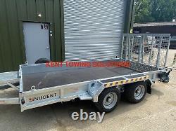 New Nugent Heavy Duty Plant P3718H Trailer 12'3 x 6'1 + Ramp Tailgate 3500KG