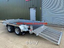 New Nugent P3116H Plant Trailer 10ft3 x 5ft3 Ramp Tailgate 3500KG Heavy Duty