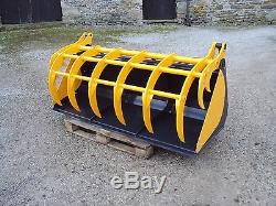 New Zagroda 2m heavy duty hydraulic rehandling bucket grab Refuse Timber etc JCB