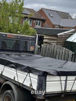 Nissan Cabstar Truck Tarpaulin Heavy Duty Flat Rsheet Cover 10.6ft X 8ft Black