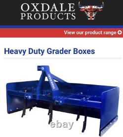Oxdale Heavy Duty 8ft Grader Ripper Box Box Blade Track Lane Surface Leveller