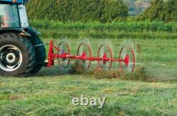 P-SS240/4 FPM 2.4m Wheel Rake For Compact Tractors