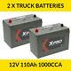 Pair 12v 1000a, 643 644 663 664 Heavy Duty Commercial Battery Tractor Lorry 4x4