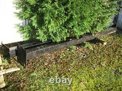 Pair of new professionally made heavy duty steel gateposts. 12ft 5in tall