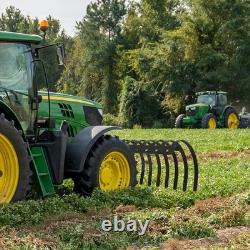 Pine Straw Rake Tow Behind Dethatcher With 17 Tines Attaches Lawn Tractor ATV/UTV