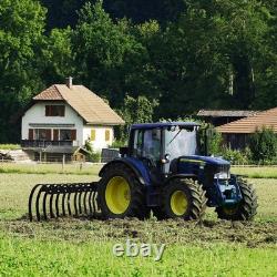 Pine Straw Rake Tow Behind Dethatcher With 17 Tines Attaches Lawn Tractor ATV/UTV