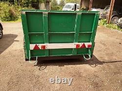 Plant Trailer 3500kg heavy duty -NO VAT- 11 x 6 ft with ramp and tilting bed