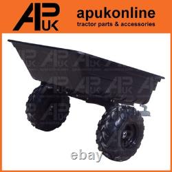 Plastic ATV Tipping Trailer 700kg Capacity for Stable Yard Muck Compost Gravel
