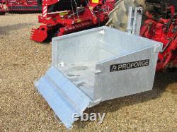 Proforge Galvanised Tipping Transport Box Heavy Duty With Scraper Blade In