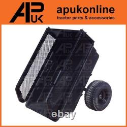 Quad ATV Mesh Side Trailer with Tip Function for Compost Soil Muck or Straw