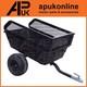 Quad Atv Tipping Ride On Mower Off Road Trailer With Mesh Sides For Yard