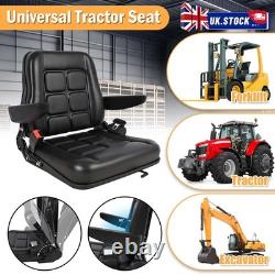 Quality Black Universal Suspension Seat FORKLIFT/DUMPER/MOWER Heavy Duty PVC