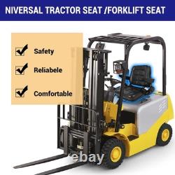 Quality Black Universal Suspension Seat FORKLIFT/DUMPER/MOWER Heavy Duty PVC