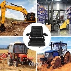 Quality Black Universal Suspension Seat FORKLIFT/DUMPER/MOWER Heavy Duty PVC