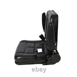 Quality Black Universal Suspension Seat FORKLIFT/DUMPER/MOWER Heavy Duty PVC